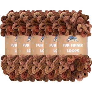 image:imageJubileeYarn Fun Finger Loops Yarn  100gSkein Jumbo Polyester  Janus  5 Skeins141 Gaia