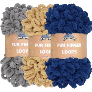image:imageJubileeYarn Fun Finger Loops Yarn  100gSkein Jumbo Polyester  Ktrinos  3 Skeins079 Chronia
