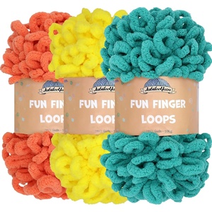 image:imageJubileeYarn Fun Finger Loops Yarn  100gSkein Jumbo Polyester  Ktrinos  3 Skeins081 Patrikios