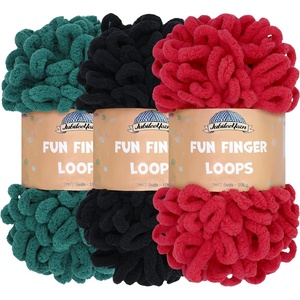 image:imageJubileeYarn Fun Finger Loops Yarn  100gSkein Jumbo Polyester  Ktrinos  3 Skeins089 Kvnza