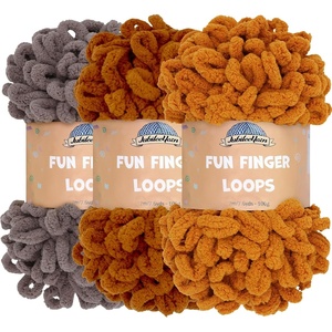 image:imageJubileeYarn Fun Finger Loops Yarn  100gSkein Jumbo Polyester  Ktrinos  3 Skeins092 Fthinporo
