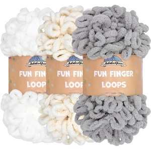 image:imageJubileeYarn Fun Finger Loops Yarn  100gSkein Jumbo Polyester  Ktrinos  3 Skeins093 Cheimnas