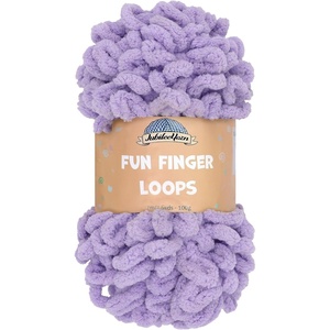 image:imageJubileeYarn Fun Finger Loops Yarn  100gSkein Jumbo Polyester  Lark  3 Skeins001 Purple
