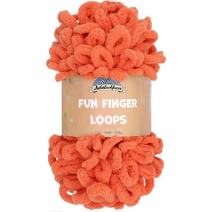 image:imageJubileeYarn Fun Finger Loops Yarn  100gSkein Jumbo Polyester  Lark  3 Skeins016 Living Coral