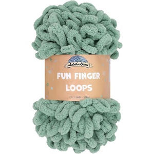 image:imageJubileeYarn Fun Finger Loops Yarn  100gSkein Jumbo Polyester  Lark  3 Skeins038 Hunter