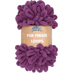 image:imageJubileeYarn Fun Finger Loops Yarn  100gSkein Jumbo Polyester  Lark  3 Skeins040 Berry Blast