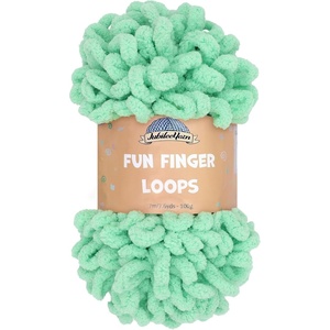 image:imageJubileeYarn Fun Finger Loops Yarn  100gSkein Jumbo Polyester  Lark  3 Skeins044 Peppermint