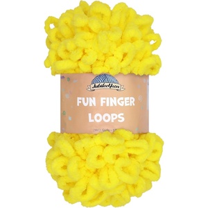 image:imageJubileeYarn Fun Finger Loops Yarn  100gSkein Jumbo Polyester  Lark  3 Skeins157 Limoncello