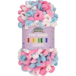 image:imageJubileeYarn Fun Finger Loops Yarn  100gSkein Jumbo Polyester  Pegasus  3 Skeins056 Coccinelle