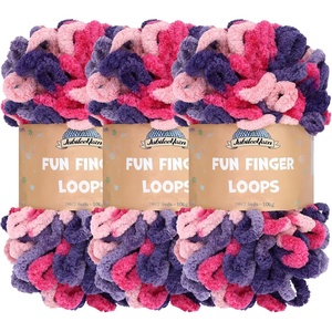 image:imageJubileeYarn Fun Finger Loops Yarn  100gSkein Jumbo Polyester  Pegasus  3 Skeins120 Diony