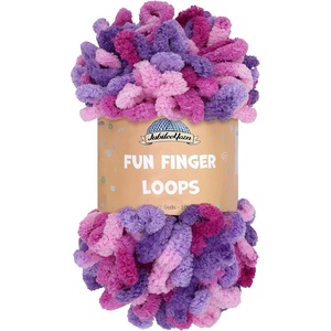 image:imageJubileeYarn Fun Finger Loops Yarn  100gSkein Jumbo Polyester  Pegasus  3 Skeins138 Nyx