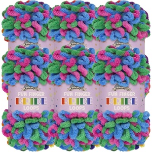 image:imageJubileeYarn Fun Finger Loops Yarn  100gSkein Jumbo Polyester  Pegasus  6 Skeins059 Bowie