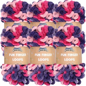 image:imageJubileeYarn Fun Finger Loops Yarn  100gSkein Jumbo Polyester  Pegasus  6 Skeins120 Diony