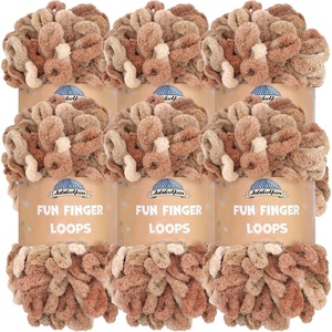 image:imageJubileeYarn Fun Finger Loops Yarn  100gSkein Jumbo Polyester  Pegasus  6 Skeins145 Asteria
