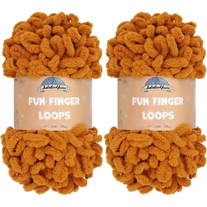 image:imageJubileeYarn Fun Finger Loops Yarn  100gSkein Jumbo Polyester  Rose Dawn  4 Skeins134 Chocolatier