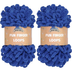 image:imageJubileeYarn Fun Finger Loops Yarn  100gSkein Jumbo Polyester  Rose Dawn  4 Skeins4053 Turkish Sea