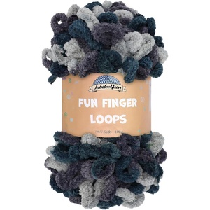 image:imageJubileeYarn Fun Finger Loops Yarn  100gSkein Jumbo Polyester Team Spirit  Orange Navy Tan  3 Skeins025 Green Black Silver