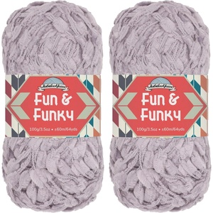 image:imageJubileeYarn Fun and Funky Yarn  100gSkein Chunky Bamboo Rayon  Waterfall  2 Skeins933 Victorian Lavender
