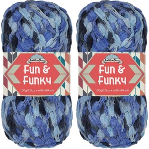 image:imageJubileeYarn Fun and Funky Yarn  100gSkein Chunky Bamboo Rayon  Waterfall  2 Skeins939 Waterfall