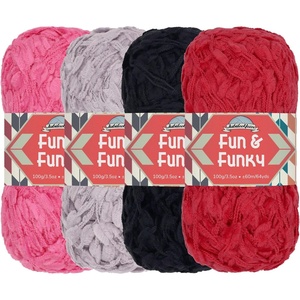 image:imageJubileeYarn Fun and Funky Yarn  100gSkein Chunky Bamboo Rayon  Waterfall  2 SkeinsRed