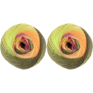 image:imageJubileeYarn Galaxy Fantasy Yarn  100gSkein Ombre Baby Weight  Party Punch  2 Balls111 Mellow Marigold