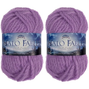 image:imageJubileeYarn Halo Fables Yarn  100gSkein Bulky Polyester  North Wind Sun  2 Skeins11 Princes Dream
