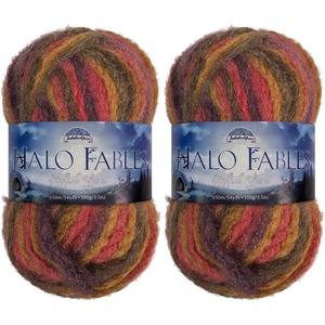 image:imageJubileeYarn Halo Fables Yarn  100gSkein Bulky Polyester  North Wind Sun  2 Skeins16 Wounded By An Arrow