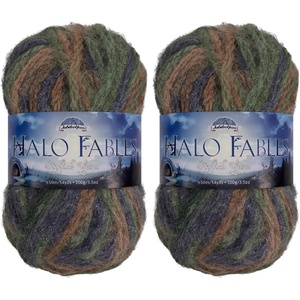 image:imageJubileeYarn Halo Fables Yarn  100gSkein Bulky Polyester  North Wind Sun  2 Skeins20 Fell Into A Well