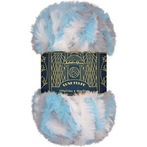 image:imageJubileeYarn Luxe Fluff Yarn  100gSkein Chunky Polyester Faux Fur  Heron  2 Skeins10 Heron