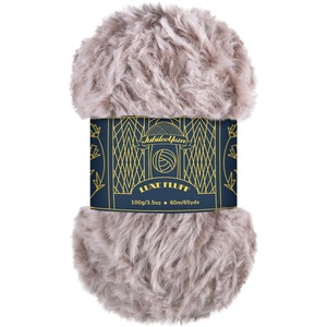 image:imageJubileeYarn Luxe Fluff Yarn  100gSkein Chunky Polyester Faux Fur  Heron  2 Skeins15 Thrush