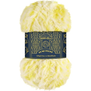 image:imageJubileeYarn Luxe Fluff Yarn  100gSkein Chunky Polyester Faux Fur  Heron  2 Skeins16 Meadowlark