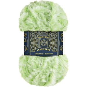 image:imageJubileeYarn Luxe Fluff Yarn  100gSkein Chunky Polyester Faux Fur  Heron  2 Skeins18 Turaco