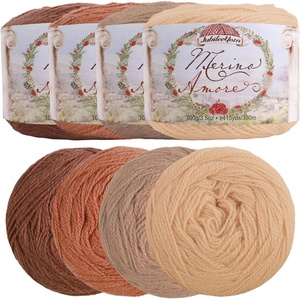 image:imageJubileeYarn Merino Amore Yarn  100gCake Sport Weight Merino Wool  Milano  2 CakesShades of Brown