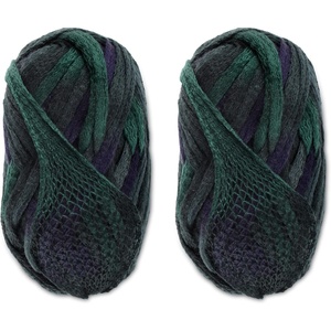 image:imageJubileeYarn Mesh Fishnet Yarn  Chunky Acrylic  200gSkein  Purple  2 Skeins16 Moss