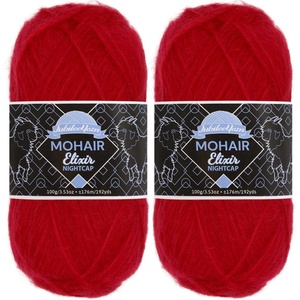 image:imageJubileeYarn Mohair Elixir Nightcap Yarn  100gSkein Chunky Wool Blend  Cosmopolitan  2 Skeins01 Cosmopolitan