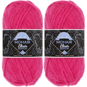 image:imageJubileeYarn Mohair Elixir Nightcap Yarn  100gSkein Chunky Wool Blend  Cosmopolitan  2 Skeins02 Cherubs Cup