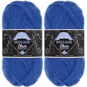 image:imageJubileeYarn Mohair Elixir Nightcap Yarn  100gSkein Chunky Wool Blend  Cosmopolitan  2 Skeins05 Curaao Cooler