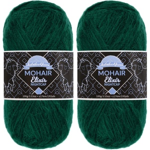 image:imageJubileeYarn Mohair Elixir Nightcap Yarn  100gSkein Chunky Wool Blend  Cosmopolitan  2 Skeins06 Forbidden Fruit