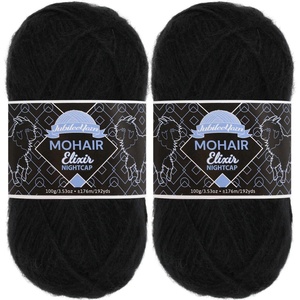 image:imageJubileeYarn Mohair Elixir Nightcap Yarn  100gSkein Chunky Wool Blend  Cosmopolitan  2 Skeins08 Chocotini