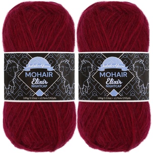 image:imageJubileeYarn Mohair Elixir Nightcap Yarn  100gSkein Chunky Wool Blend  Cosmopolitan  2 Skeins09 Manhattan