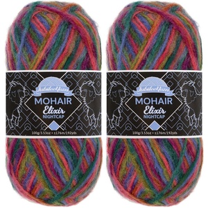 image:imageJubileeYarn Mohair Elixir Nightcap Yarn  100gSkein Chunky Wool Blend  Cosmopolitan  2 Skeins11 Peach Bellini
