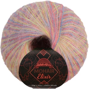 image:imageJubileeYarn Mohair Elixir Yarn  50gSkein Baby Wool Blend  Cherubs Cup  2 Skeins20 Tequila Sunrise