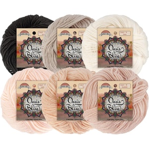 image:imageJubileeYarn Oasis Bliss Yarn  25gBall Baby Weight Acrylic Blend  Karma  6 Balls95 Saraswati