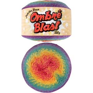 image:imageJubileeYarn Ombr Blast Yarn  220gcake Baby Weight Cotton  Something Wild  1 Cake110 Synthesis