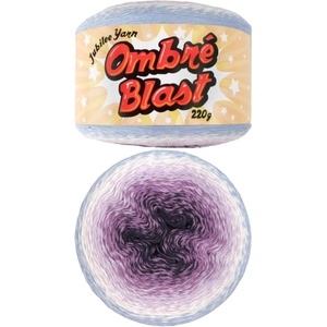 image:imageJubileeYarn Ombr Blast Yarn  220gcake Baby Weight Cotton  Something Wild  1 Cake119 Crypt of Ice