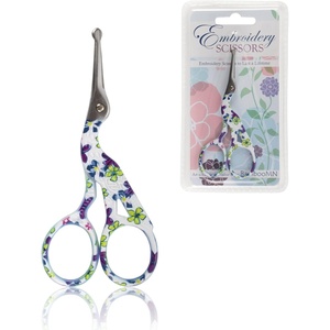 image:imageJubileeYarn Pointed Tip Embroidery Craft Stainless Steel Stork Scissors  White  1 UnitSmall Stork Purple