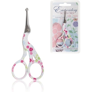 image:imageJubileeYarn Pointed Tip Embroidery Craft Stainless Steel Stork Scissors  White  1 UnitSmall Stork White