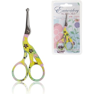 image:imageJubileeYarn Pointed Tip Embroidery Craft Stainless Steel Stork Scissors  White  1 UnitSmall Stork Yellow