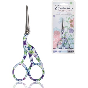 image:imageJubileeYarn Pointed Tip Embroidery Craft Stainless Steel Stork Scissors  White  1 UnitStork Purple