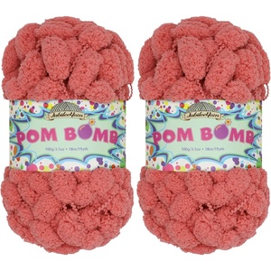 image:imageJubileeYarn Pom Bomb Yarn  100gSkein Super Bulky Polyester  Circus Berzerk  2 Skeins07 Kabloom